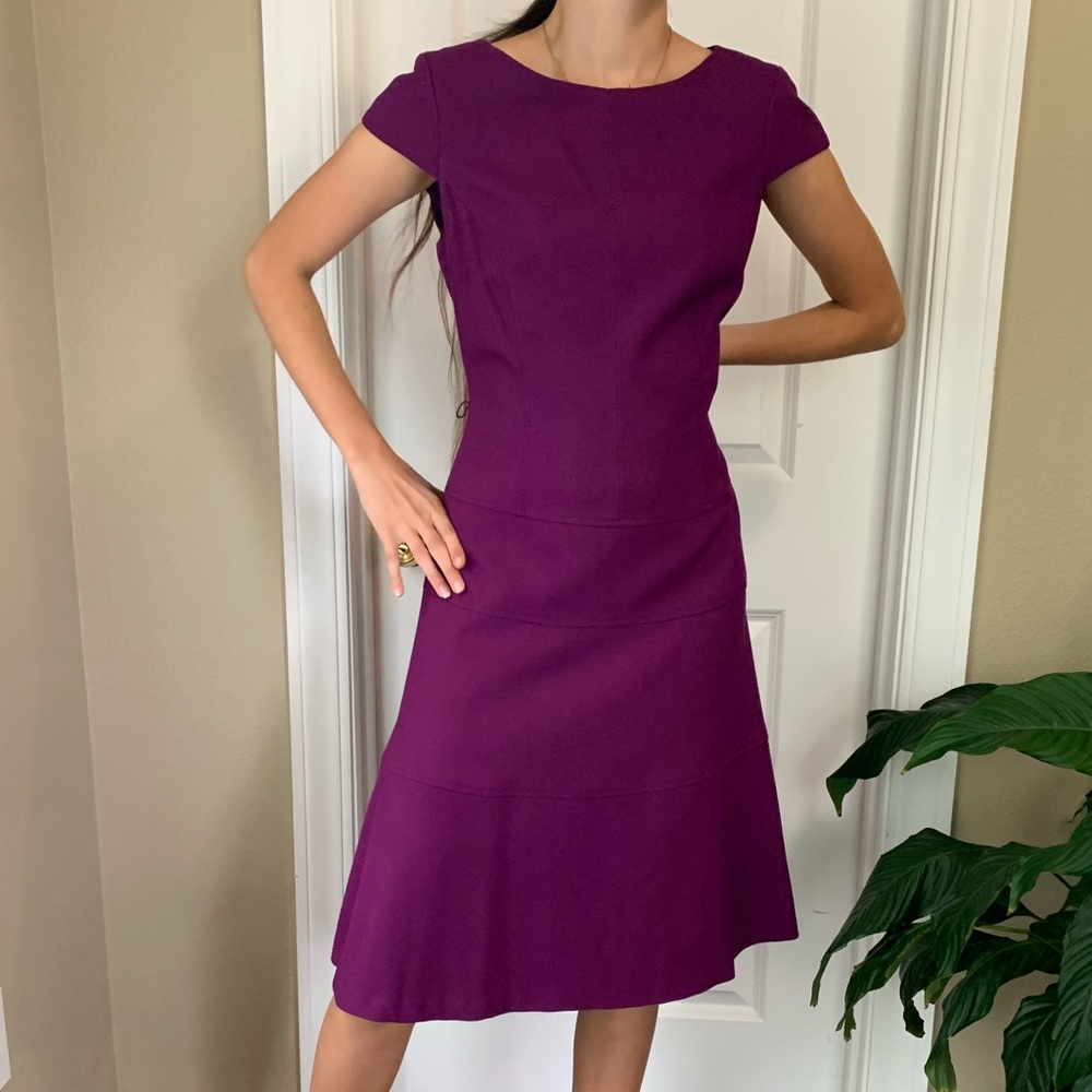 Anne Klein midi purple dress size 8